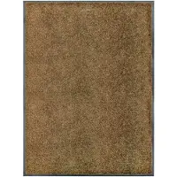 vidaXL Deurmat wasbaar 90x120 cm bruin
