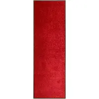 vidaXL Deurmat wasbaar 60x180 cm rood