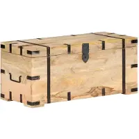vidaXL Opbergkist 90x40x40 cm massief mangohout