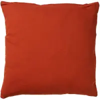 Dutch decor - JAMES - Sierkussen 45x45 cm - duurzaam katoen - effen kleur - Potters Clay - oranje