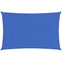 vidaXL Zonnezeil 160 g/m² 2x5 m HDPE blauw