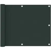 vidaXL Balkonscherm 75x500 cm oxford stof donkergroen