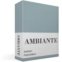 Ambiante - Katoen - Hoeslaken - 160x220 cm - Blauw