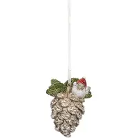 Clayre & Eef Multi Decoratie hanger dennenappel 5*4*7 cm 6PR4627