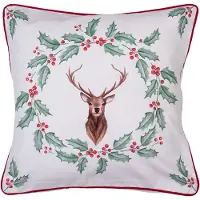 Clayre & Eef Witte Kussenhoes 40*40 cm HCH21