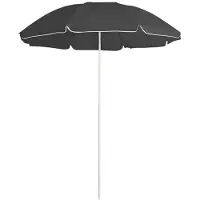 vidaXL Parasol met stalen paal 180 cm antracietkleurig