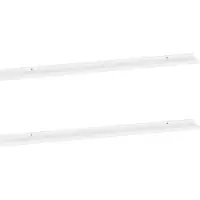 vidaXL Wandschappen 2 st 115x9x3 cm wit