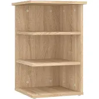 vidaXL Bijzetkast 35x35x55 cm bewerkt hout sonoma eikenkleurig