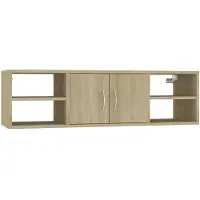 vidaXL Wandschap 102x30x29 cm bewerkt hout sonoma eikenkleurig