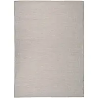 vidaXL Buitenkleed platgeweven 200x280 cm lichtgrijs