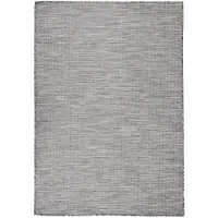 vidaXL Buitenkleed platgeweven 160x230 cm bruin en blauw