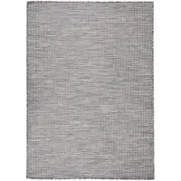 vidaXL Buitenkleed platgeweven 200x280 cm bruin en blauw