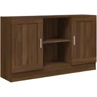 vidaXL Dressoir 120x30,5x70 cm bewerkt hout bruin eikenkleur