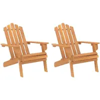 vidaXL Tuinstoelen Adirondack 2 st massief acaciahout