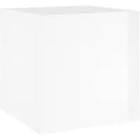 vidaXL Plantenbak 40x40x40 cm bewerkt hout hoogglans wit