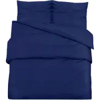 vidaXL Beddengoedset, marineblauw, 200x220 cm, lichtgewicht microvezel