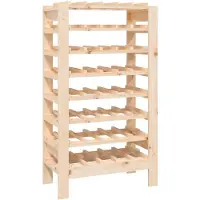 vidaXL Wijnrek 61,5x30x107,5 cm massief grenenhout
