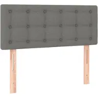 vidaXL Hoofdbord 80x5x78/88 cm stof donkergrijs