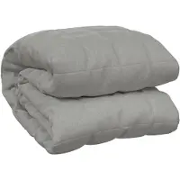 vidaXL Verzwaringsdeken 200x225 cm 13 kg stof grijs
