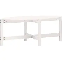 vidaXL Salontafel 118x63x45 cm massief grenenhout wit