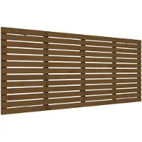 vidaXL Hoofdbord wandmontage 156x3x91,5 cm grenenhout honingbruin