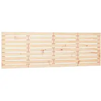 vidaXL Hoofdbord wandmontage 206x3x63 cm massief grenenhout