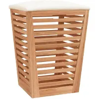 vidaXL Badkamerkruk 40,5x40,5x56 cm massief walnotenhout
