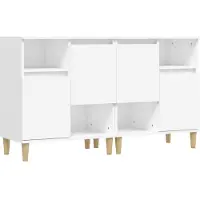 vidaXL Dressoirs, 2 stuks, wit, 60x35x70 cm, houtvezel