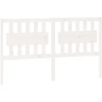 Super Merchant Hoofdbord 165,5x4x100 cm massief grenenhout wit