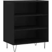 vidaXL Dressoir 57x35x70 cm bewerkt hout zwart