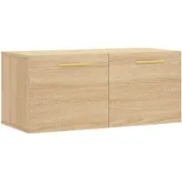 vidaXL Wandkast 80x36,5x35 cm bewerkt hout sonoma eikenkleurig