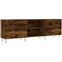 vidaXL Tv-meubel 150x30x50 cm bewerkt hout gerookt eikenkleurig