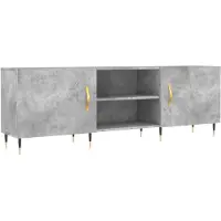 vidaXL Tv-meubel 150x30x50 cm bewerkt hout betongrijs