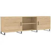 vidaXL Tv-meubel 150x30x50 cm bewerkt hout sonoma eikenkleurig