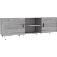 vidaXL Tv-meubel 150x30x50 cm bewerkt hout grijs sonoma eikenkleurig