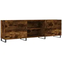 vidaXL Tv-meubel 150x30x50 cm bewerkt hout gerookt eikenkleurig