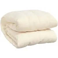 vidaXL Verzwaringsdeken 200x220 cm 13 kg stof lichtcrèmekleurig