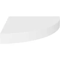 vidaXL Hoekschap zwevend 25x25x3,8 cm MDF wit