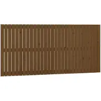 vidaXL Wandhoofdbord 185x3x90 cm massief grenenhout honingbruin