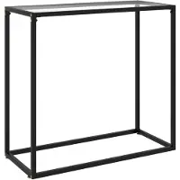 vidaXL Wandtafel 80x35x75 cm gehard glas transparant