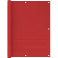 vidaXL Balkonscherm 120x300 cm HDPE rood
