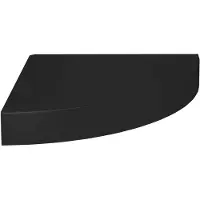 vidaXL Hoekschap zwevend 25x25x3,8 cm MDF zwart