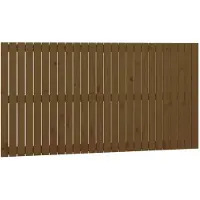 vidaXL Wandhoofdbord 166x3x90 cm massief grenenhout honingbruin