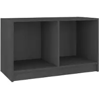 Möbelando Tv-meubel 70x33x42 cm massief grenenhout grijs