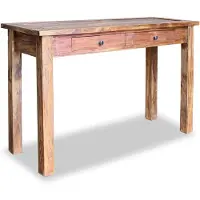 vidaXL Wandtafel 123x42x75 cm massief mahoniehout
