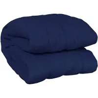 vidaXL Verzwaringsdeken 138x200 cm 10 kg stof blauw