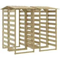 vidaXL Pergola's met dak 4 st 100x90x200 cm geïmpregneerd grenenhout