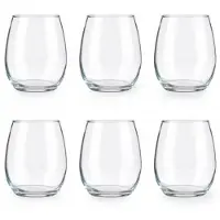 Pasabahce Drinkglazen/waterglazen Tumblers - luxe glas - set 12x stuks - 350 ml - Drinkglazen