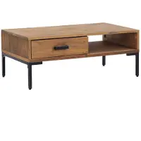 vidaXL Salontafel 90x50x35 cm, massief grenenhout