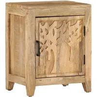vidaXL Nachtkastje 40x30x50 cm massief mangohout